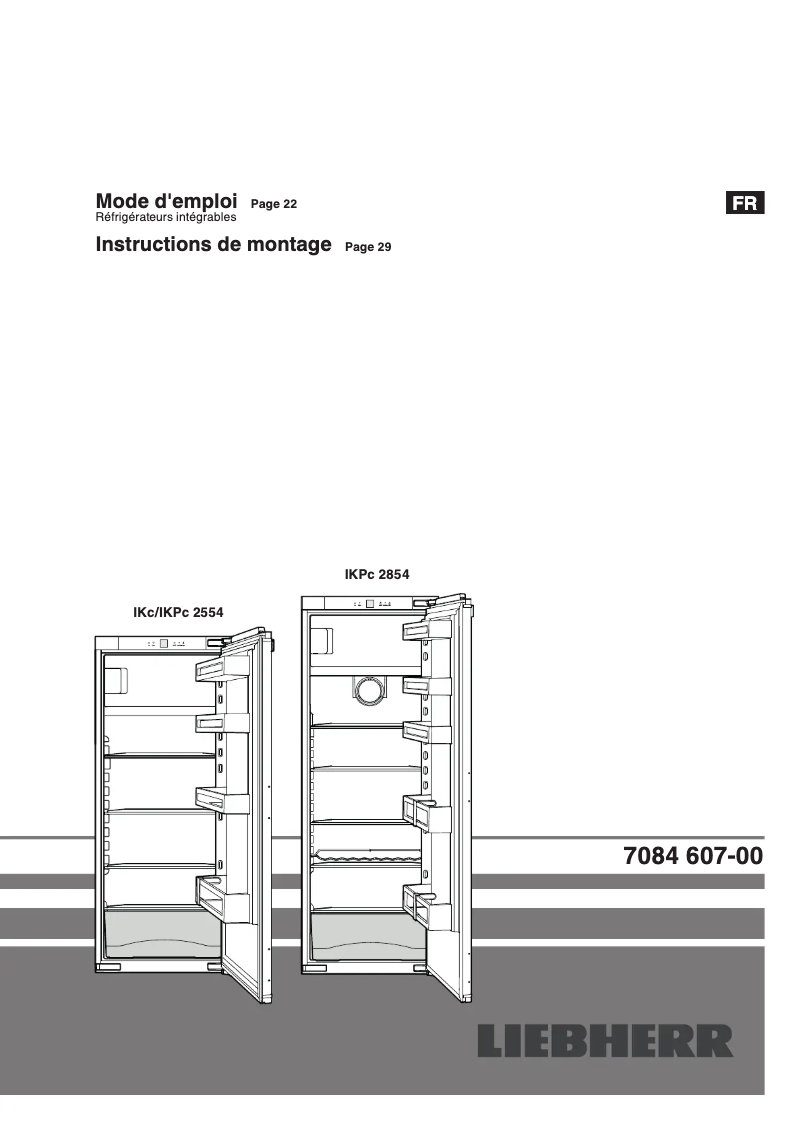 Image de la première page du manuel de l'appareil IKPc 2854