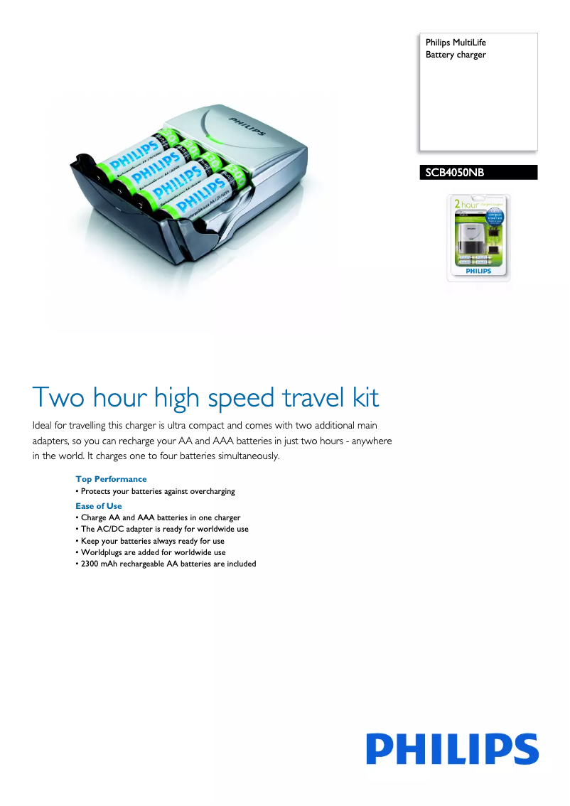 Page n°1 - Brochure Philips MultiLife SCB4050NB