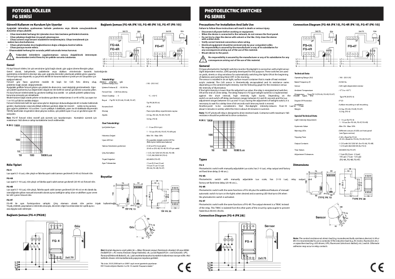 Page n°1 - Guide d'installation ENTES FG-4T