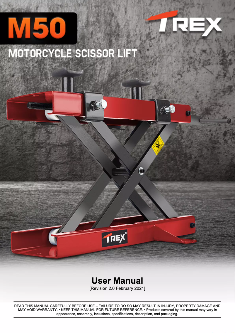 Image de la première page du manuel de l'appareil M50