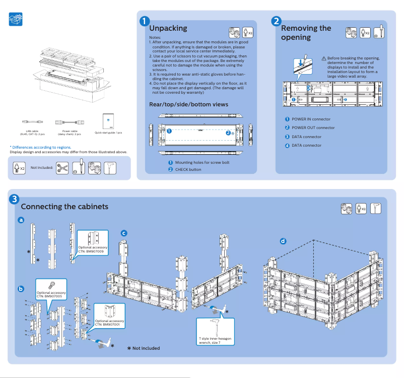 Page 1 of the manual Quick Start Guide Philips 41BDL7324L