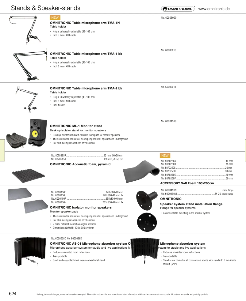 Page 1 de la notice Catalogue Omnitronic AS-02