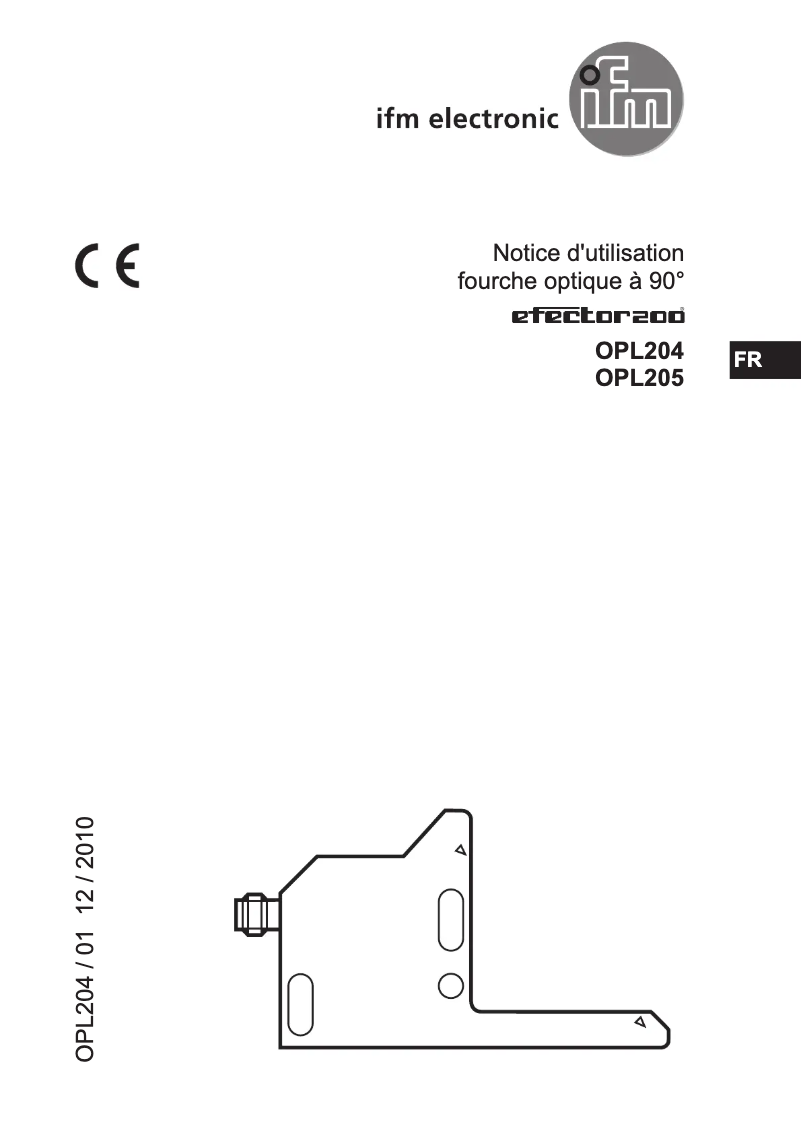 Image de la première page du manuel de l'appareil OPL204