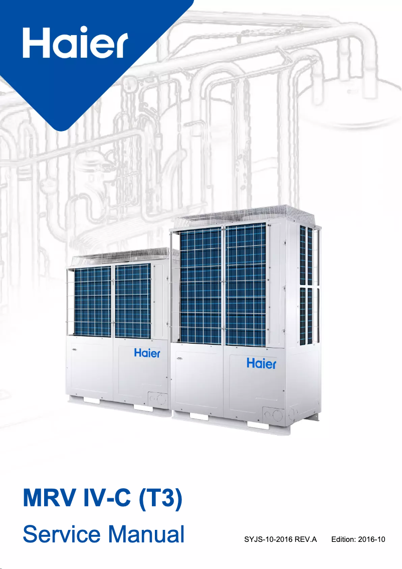 Image de la première page du manuel de l'appareil MRV IV-C (T3)