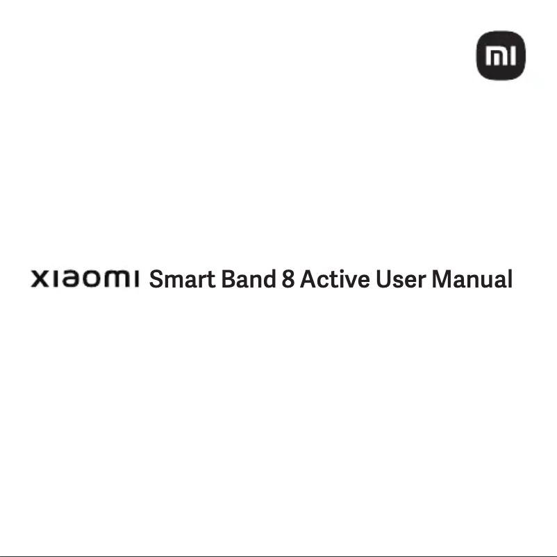 Image de la première page du manuel de l'appareil Redmi Smart Band 2