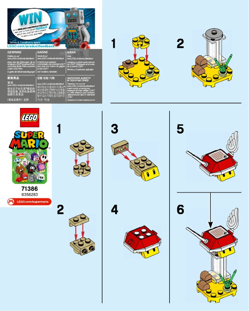 Page n°1 - Manuel utilisateur Lego Super Mario 71386