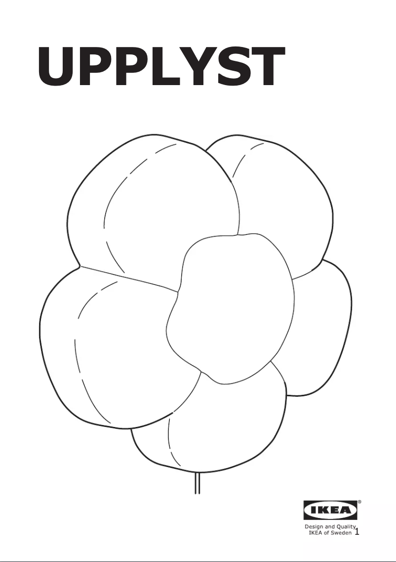 Página 1 del manual Instrucciones / montaje Ikea UPPLYST