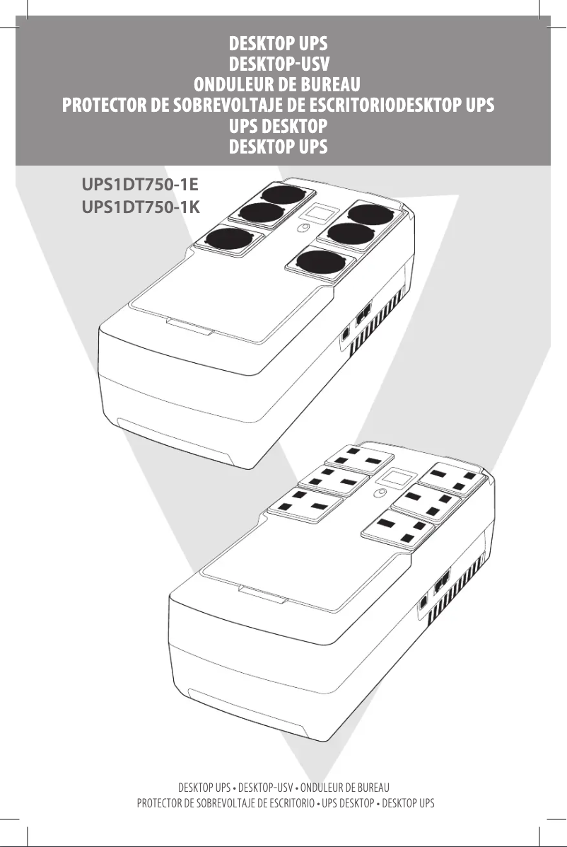 Image de la première page du manuel de l'appareil UPS1DT750-1K