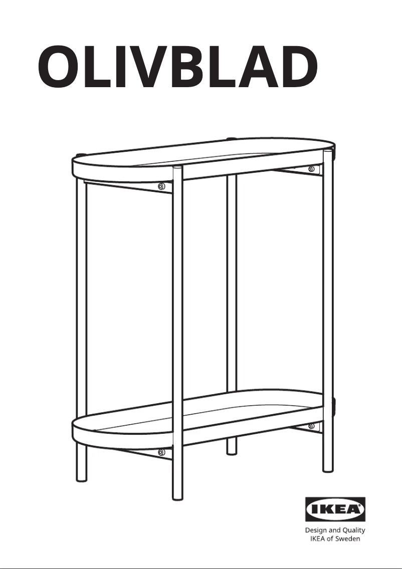 Image de la première page du manuel de l'appareil OLIVBLAD 104.866.47