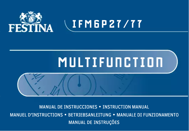 Page 1 de la notice Manuel utilisateur Festina F20341