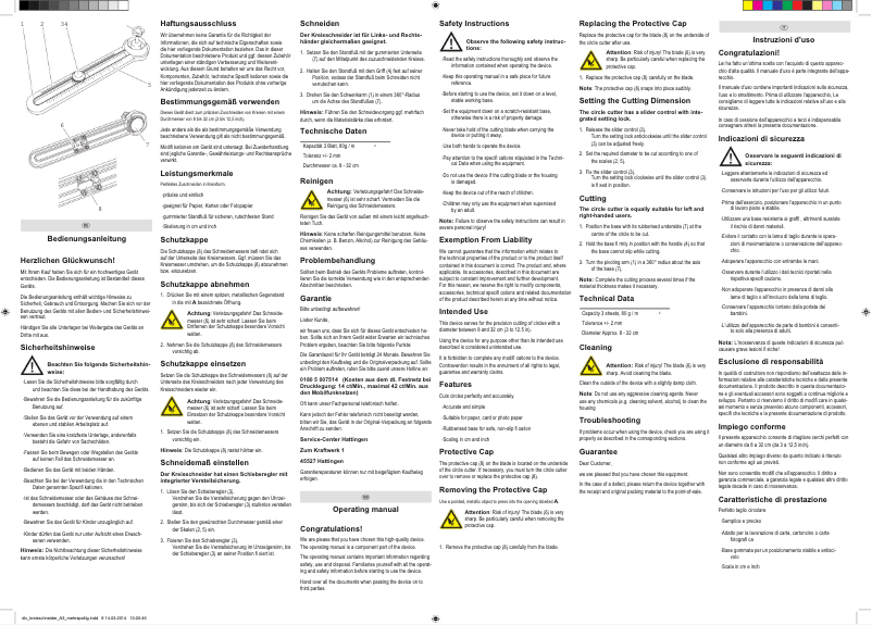 Image de la première page du manuel de l'appareil CTR 320