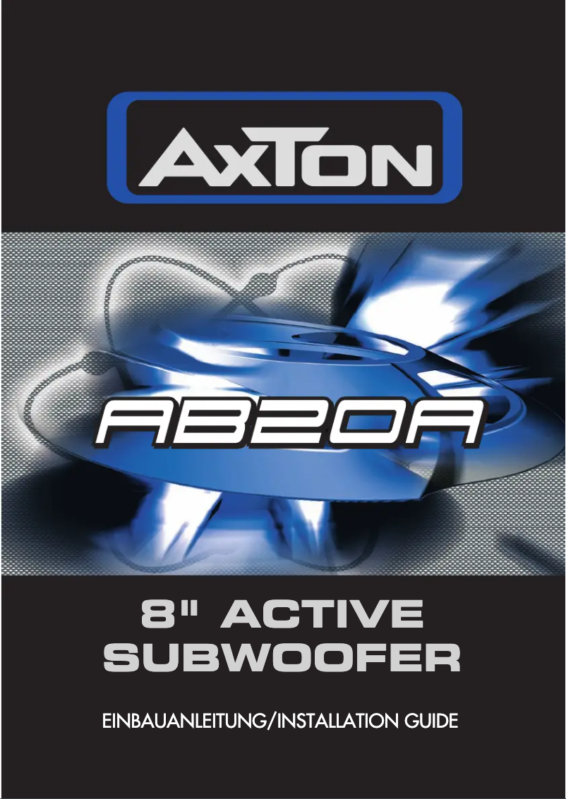 Página 1 del manual Manual de usuario Axton AB20