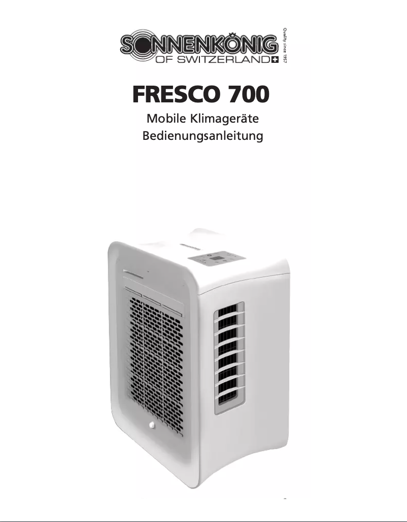 Imagen de la primera página del manual del dispositivo Fresco 700