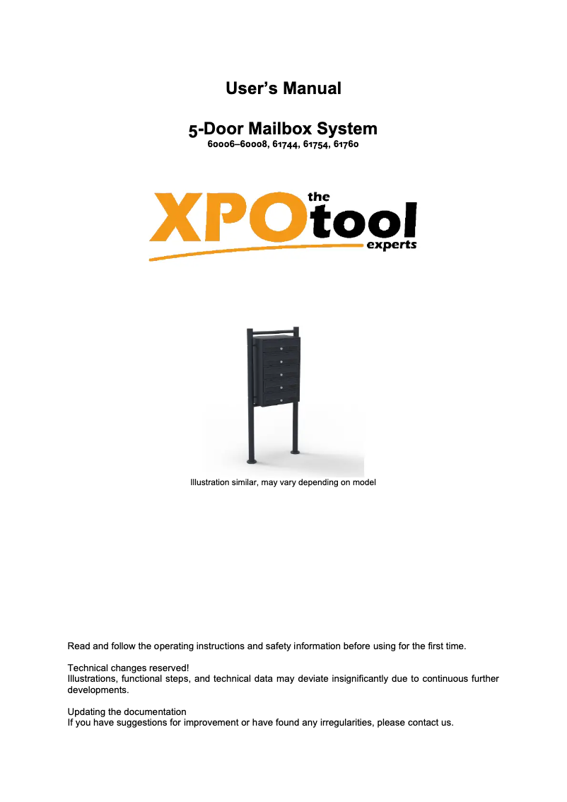 Page n°1 - Manuel utilisateur WilTec 60006