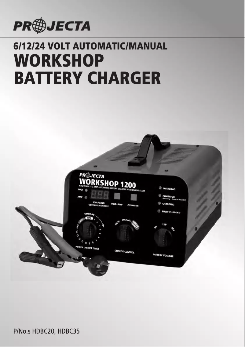 Page 1 de la notice Manuel utilisateur Projecta HDBC35