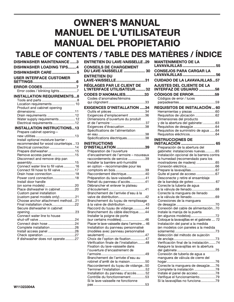 Page n°1 - Manuel utilisateur Maytag MDB8959SKK