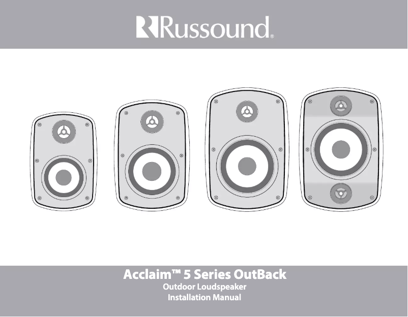 Page 1 de la notice Manuel utilisateur Russound 5B65B