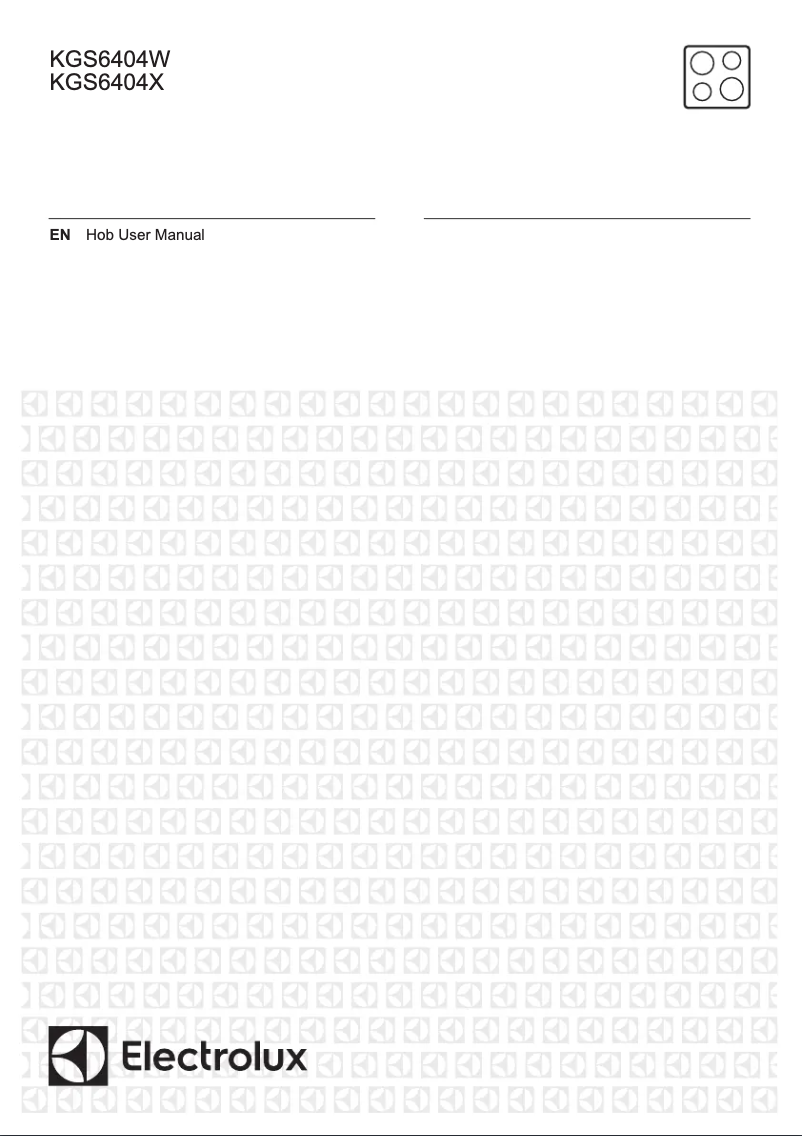 Page 1 de la notice Manuel utilisateur Electrolux KGS6404X