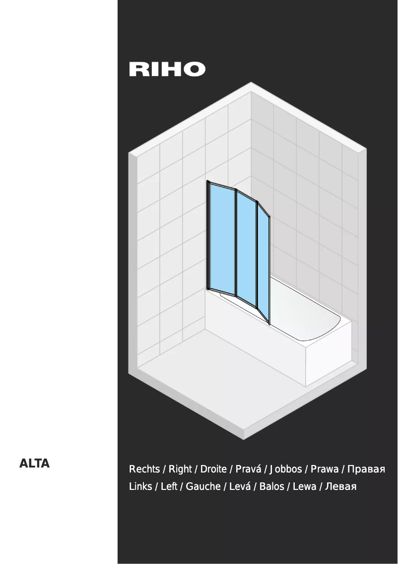 Page n°1 - Manuel utilisateur Riho Alta