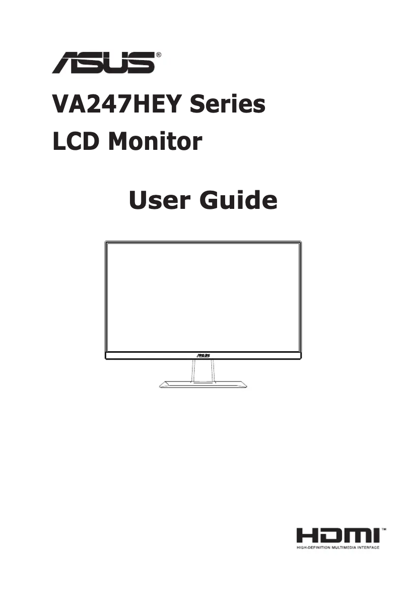 Page n°1 - Manuel utilisateur Asus VA247HEY
