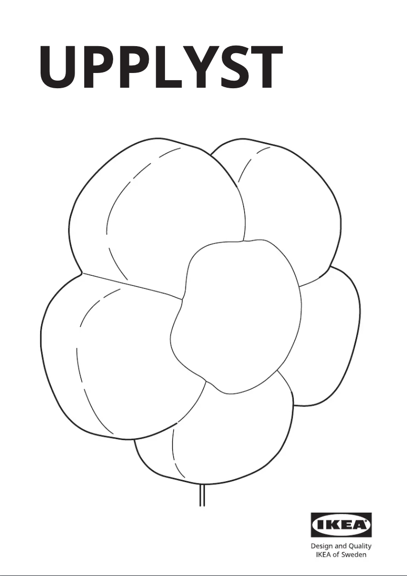 Page 1 de la notice Manuel utilisateur Ikea UPPLYST 605.442.30