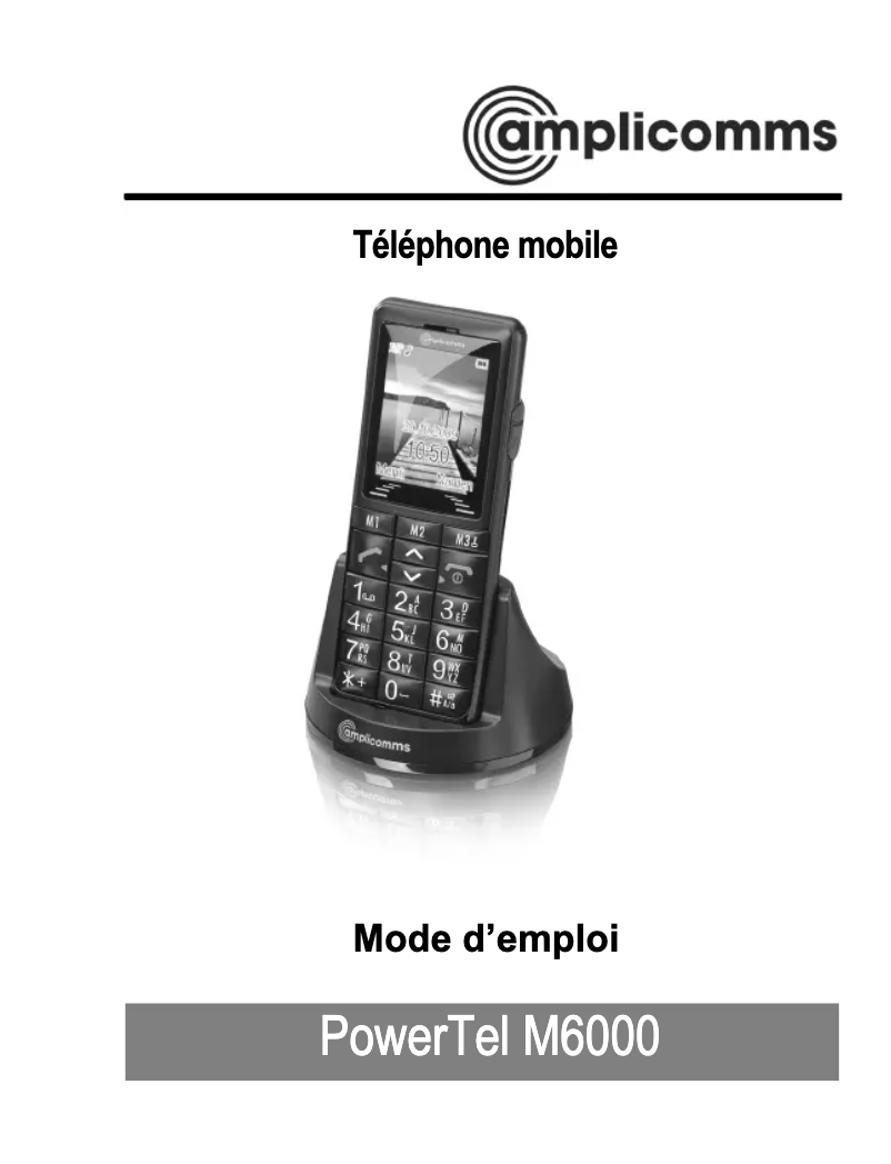 Page 1 de la notice Manuel utilisateur Amplicom PowerTel M 6000