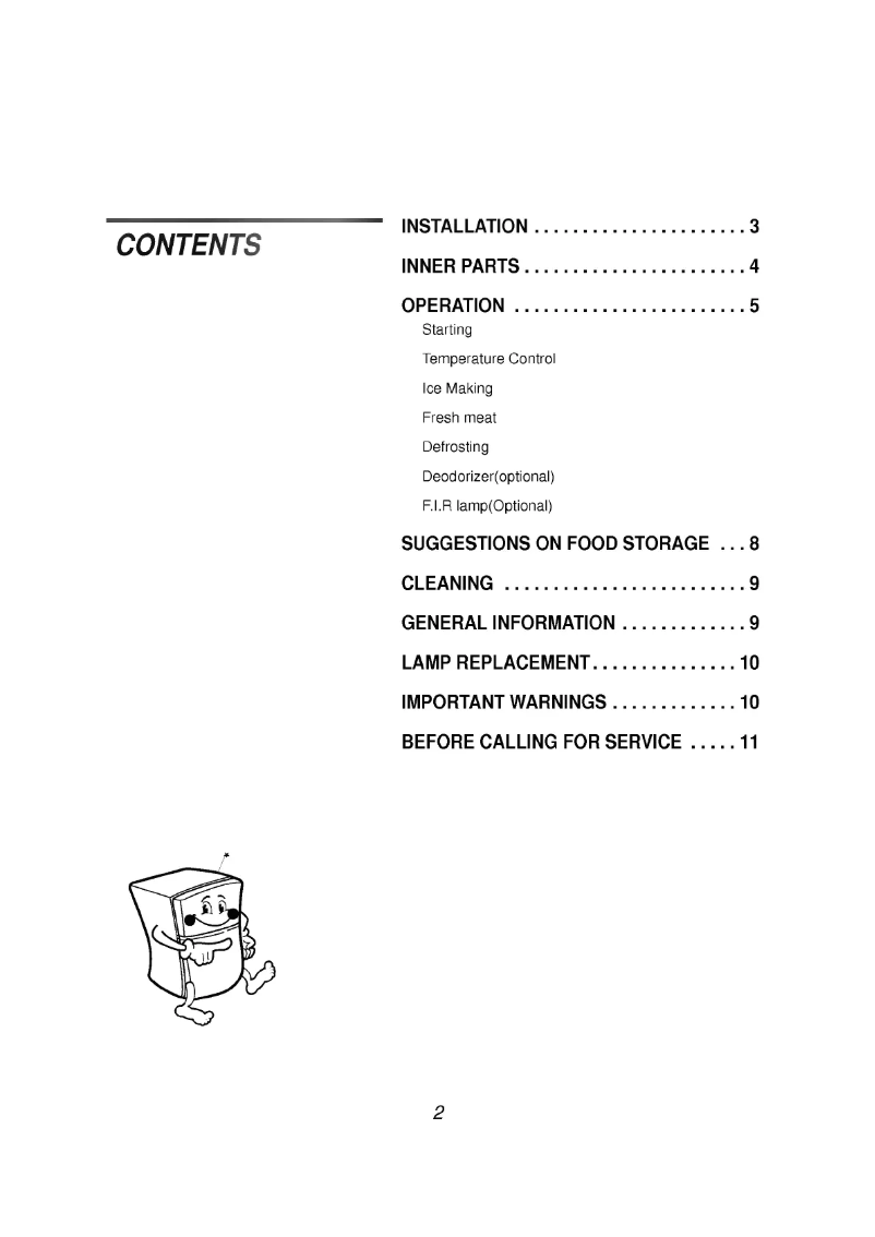 Page n°1 - Manuel utilisateur LG GR53W41CPF