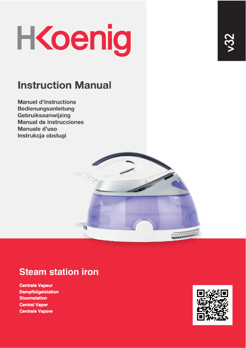 Page 1 de la notice Manuel utilisateur H.Koenig V32