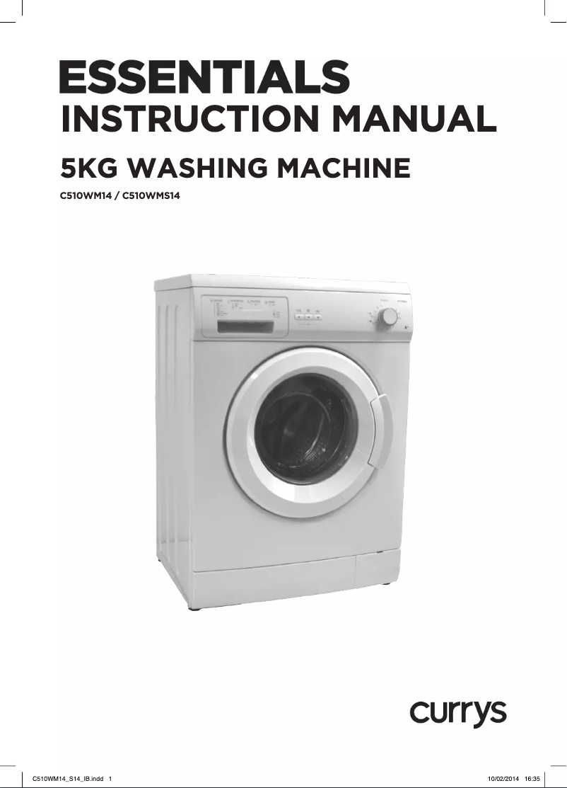Página 1 del manual Manual de usuario Currys Essentials C510WMS14