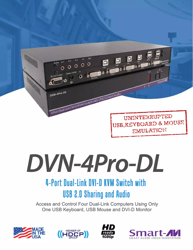 Image de la première page du manuel de l'appareil DVN-4Pro-DL