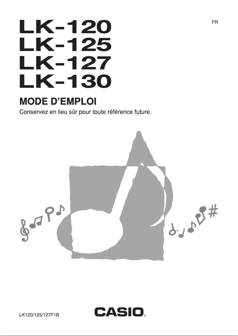 Page n°1 - Manuel utilisateur Casio LK-125