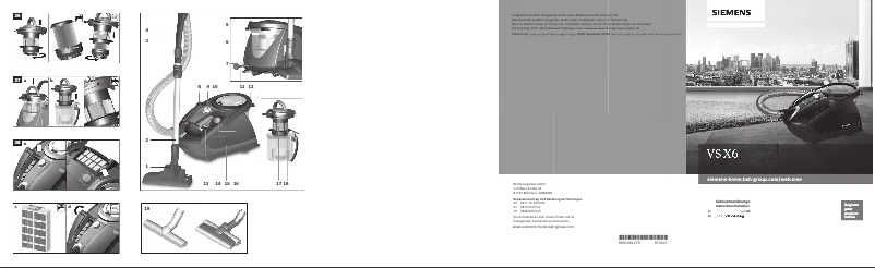 Page 1 de la notice Manuel utilisateur Siemens VSX6XTRM2