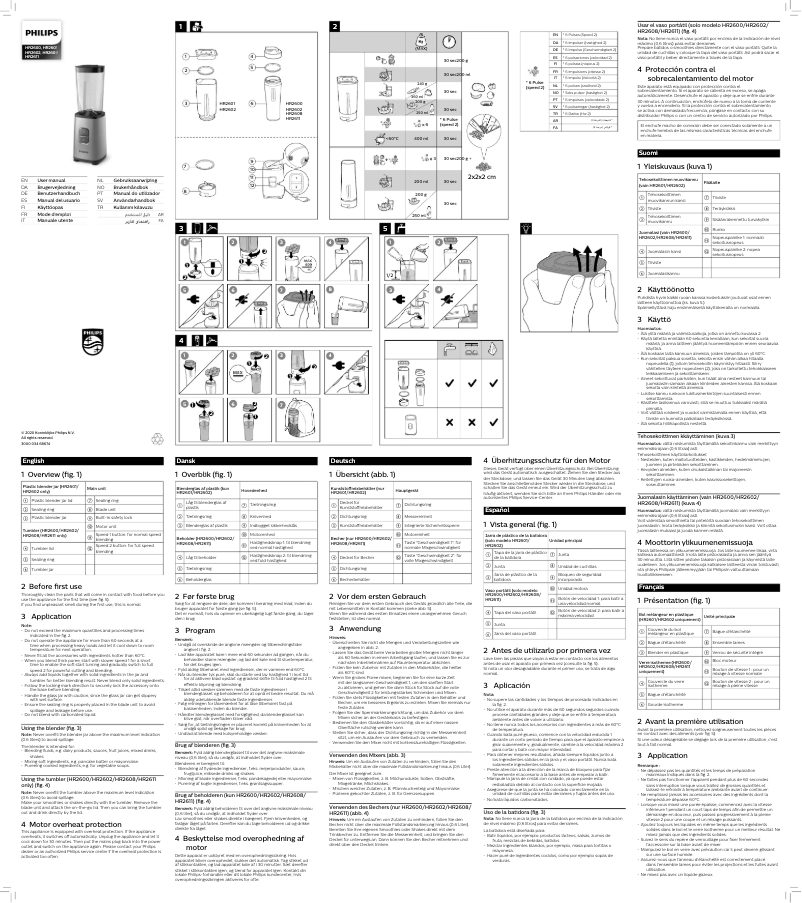 Page n°1 - Manuel utilisateur Philips Daily Collection HR2611