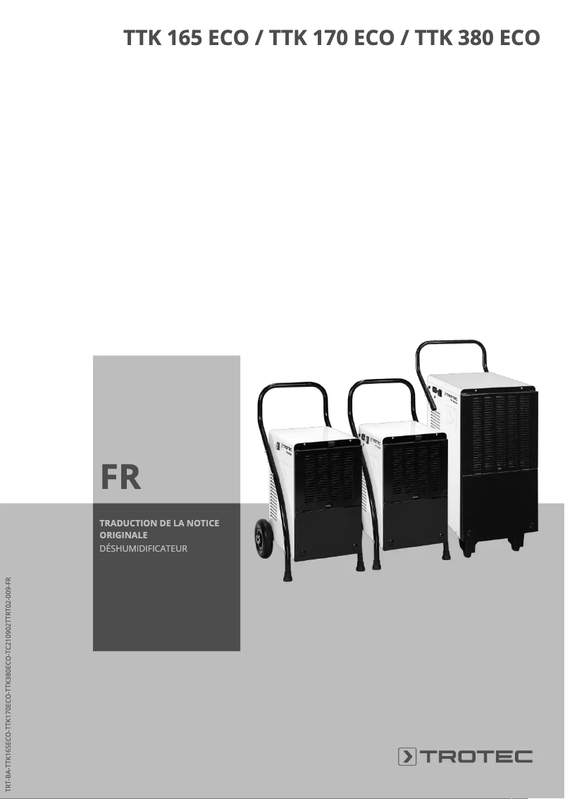 Página 1 del manual Manual de usuario Trotec TTK 170 ECO