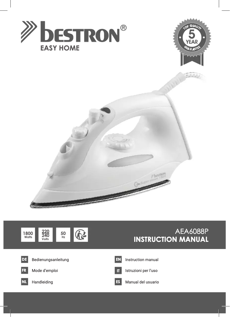 Image de la première page du manuel de l'appareil AEA6088P