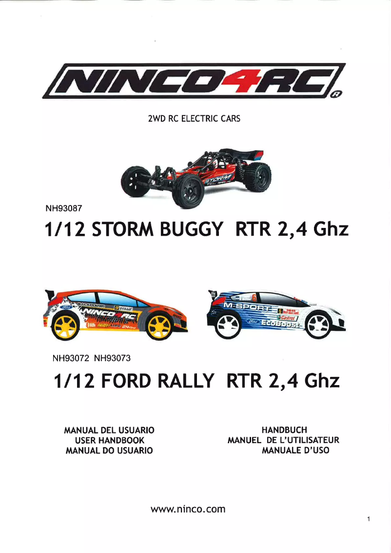 Page 1 de la notice Manuel utilisateur NINCO Buggy Storm NH93087