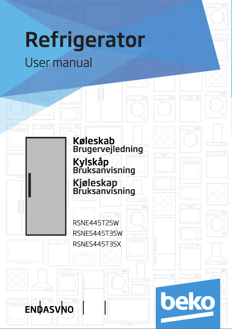 Page n°1 - Manuel utilisateur Beko RSNE 445 T25 W