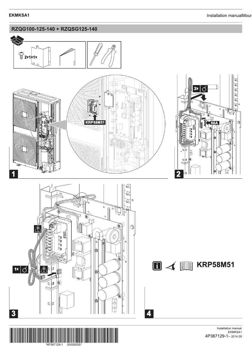 Imagen de la primera página del manual del dispositivo EKMKSA1