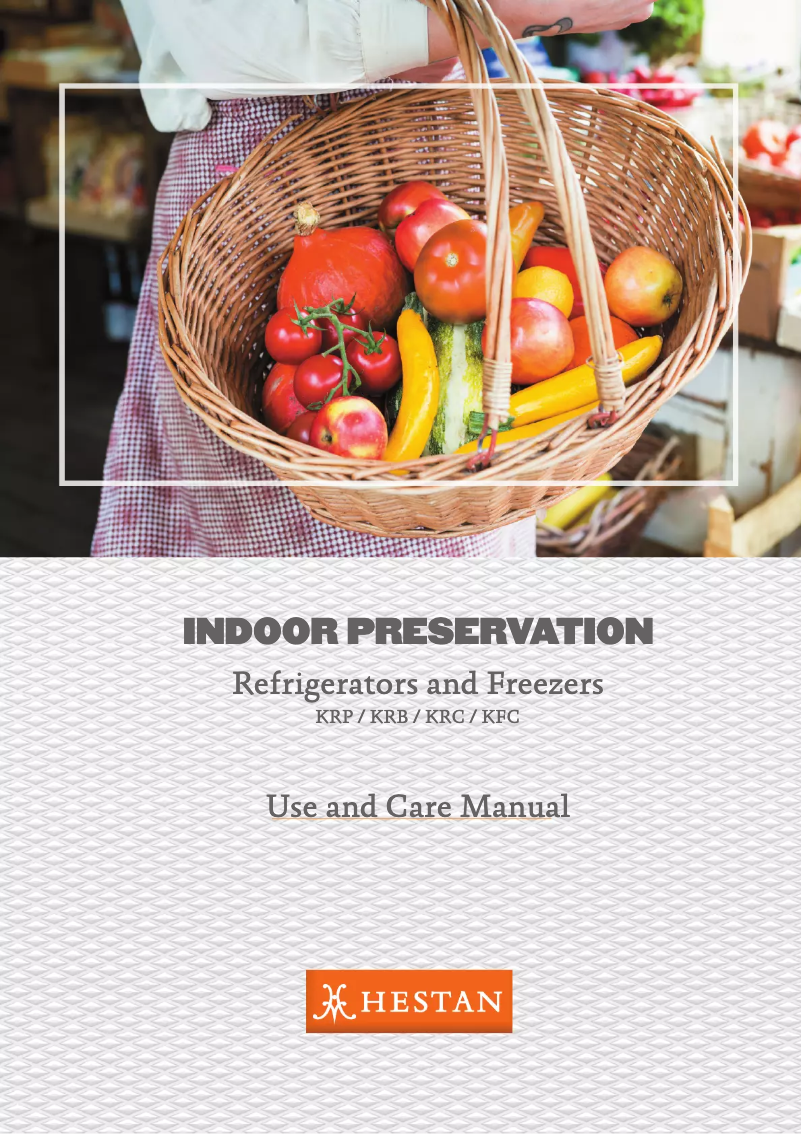 Page n°1 - Manuel d'utilisation et d'entretien Hestan KRPR36YW