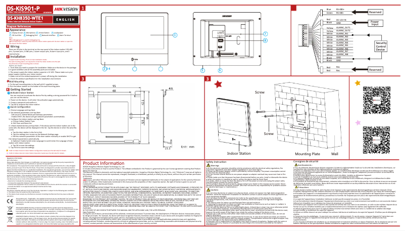 Imagen de la primera página del manual del dispositivo DS-KIS901-P