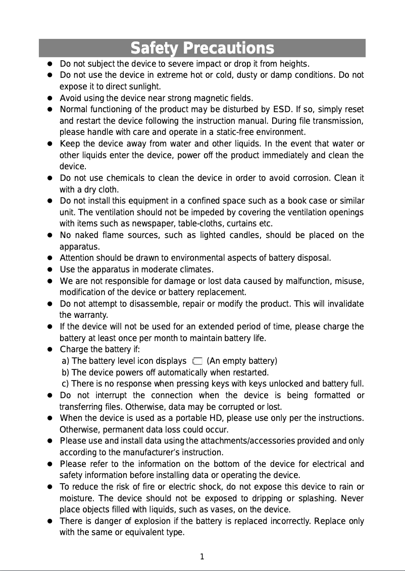 Page 1 de la notice Manuel utilisateur Nextbook 7