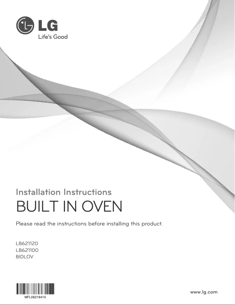 Page n°1 - Manuel utilisateur LG LB621100