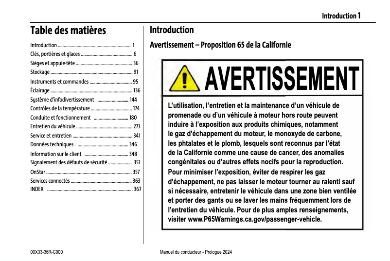 Page 1 de la notice Manuel utilisateur Honda Prologue (2024)