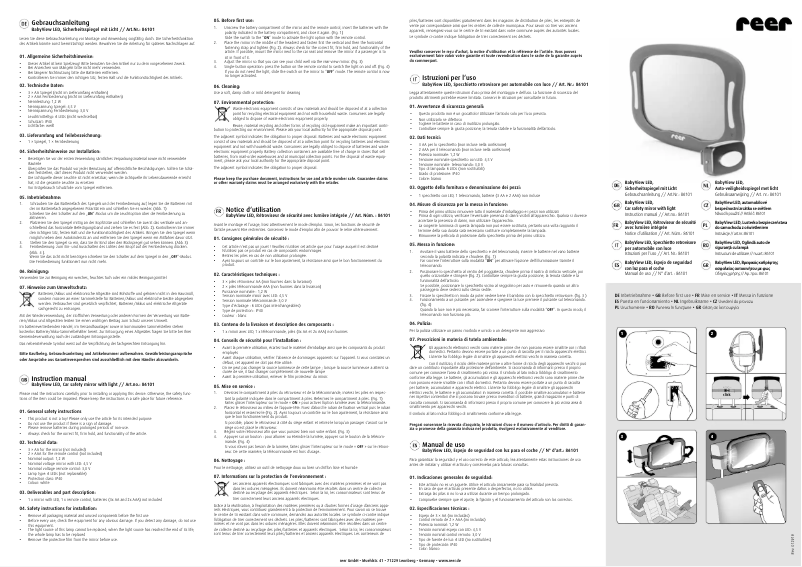 Image de la première page du manuel de l'appareil BabyView LED 86101