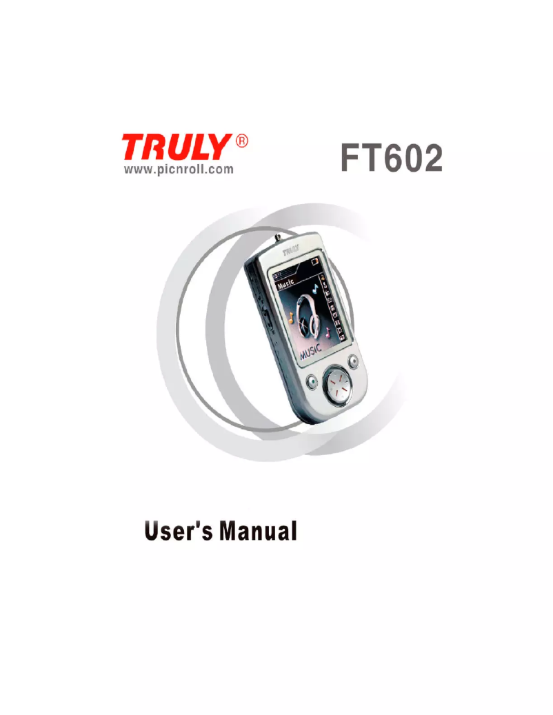 Page n°1 - Manuel utilisateur Truly FT602