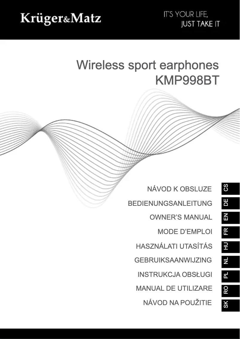 Page 1 de la notice Manuel utilisateur Krüger&Matz KMP998BT