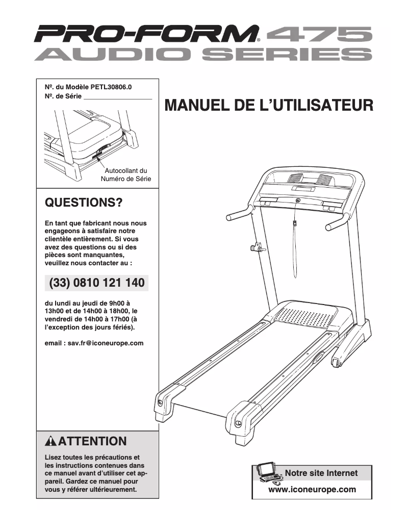Image de la première page du manuel de l'appareil Audio Series 475