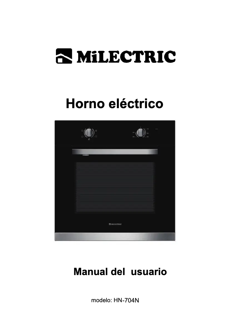 Page 1 de la notice Manuel utilisateur Milectric HN-704N