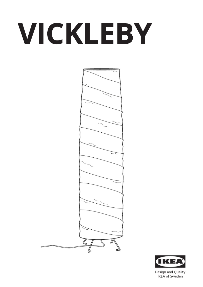 Image de la première page du manuel de l'appareil VICKLEBY 404.844.87