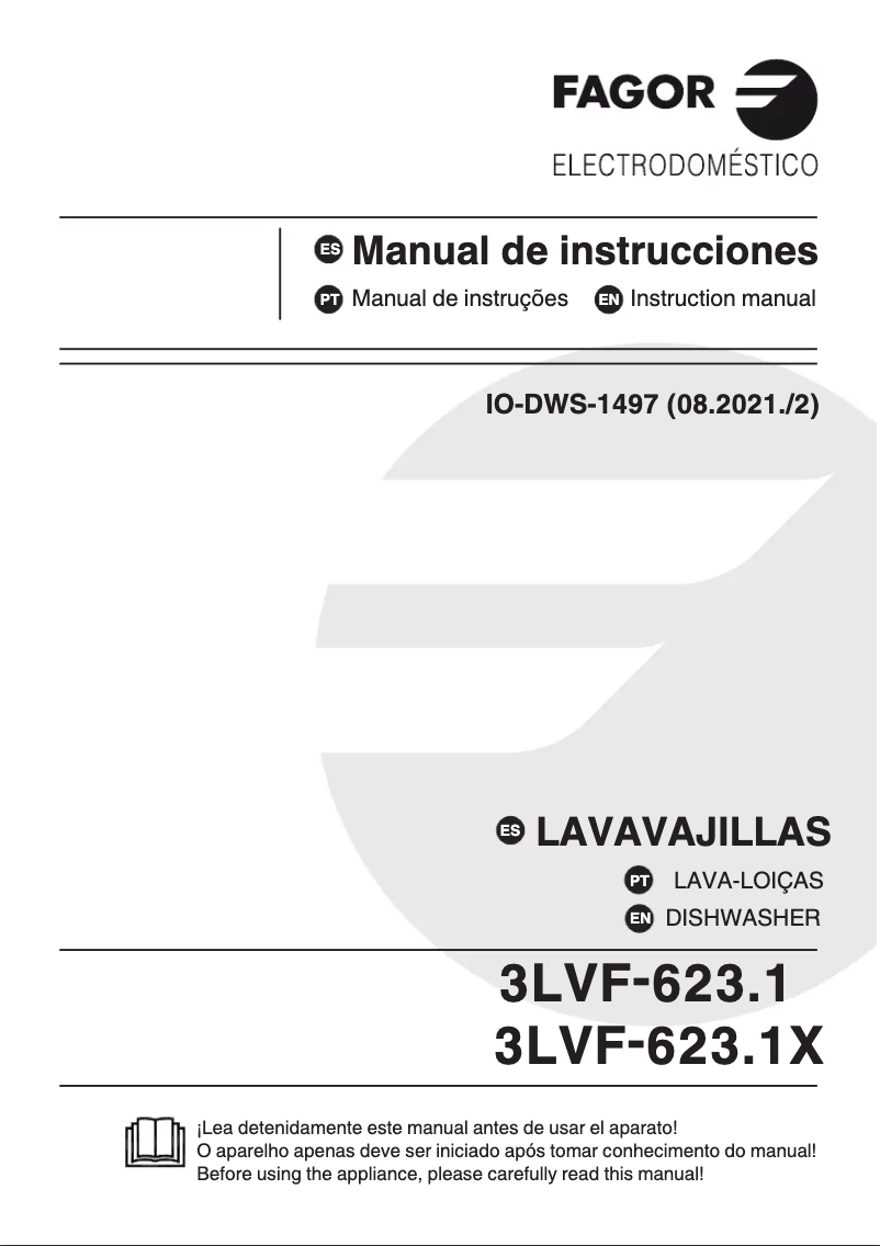 Page 1 de la notice Manuel utilisateur Fagor 3LVF-623.1X